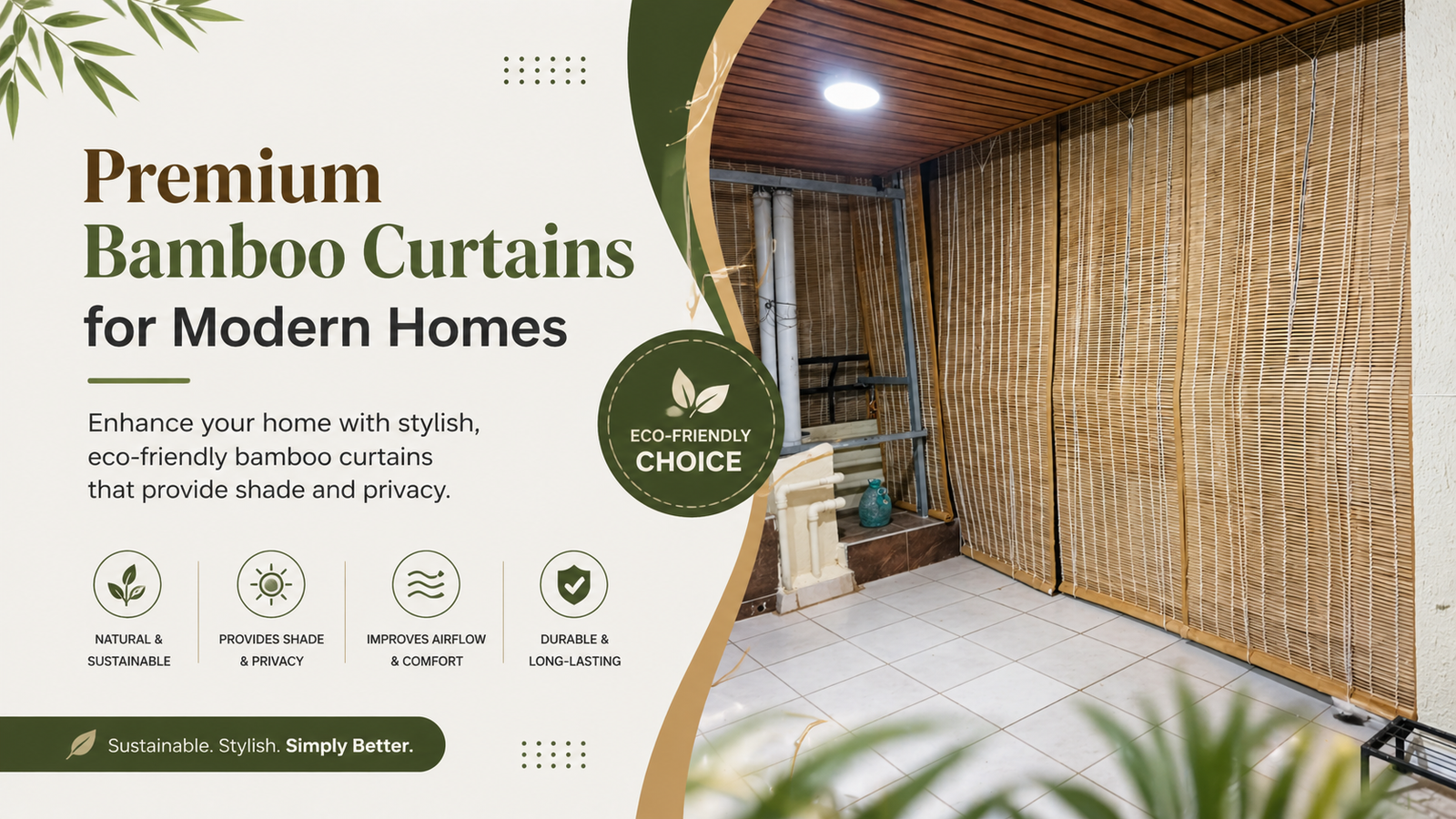 Balcony Safety Nets & Bamboo Blinds Bangalore